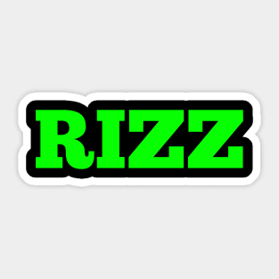 Rizz Green Sticker